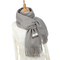 Klassische Einfarbig Winter Schals Damenmode Quasten Dünne Kopftuch Schal Lange Weiche Pashmina Hochwertige Schals Wraps Hijab